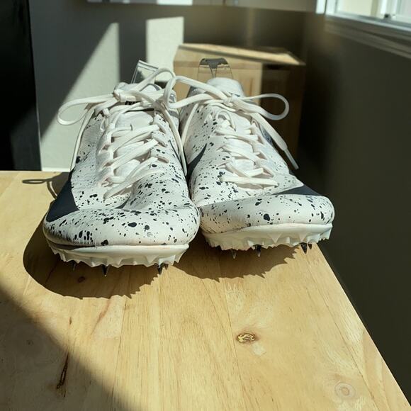 Nike Zoom Rival’s track & field black white cleats size 15 college high school - Picture 2 of 7